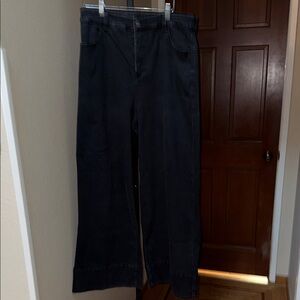 Universal Standard Carol Black High Waist Wide-Leg Pants Women’s Size 12